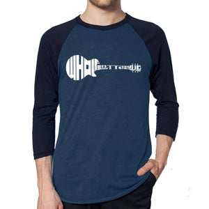 Whole Lotta Love - Men's Raglan Baseball Word Art T-Shirt