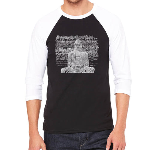 Zen Buddha - Men's Raglan Baseball Word Art T-Shirt