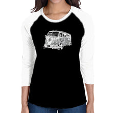 Load image into Gallery viewer, THE 70&#39;S - Women&#39;s Raglan Baseball Word Art T-Shirt