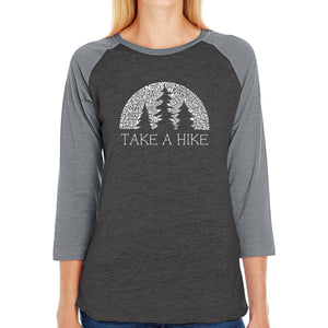 Nature Lover  - Women's Raglan Word Art T-Shirt