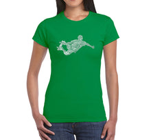 Load image into Gallery viewer, POPULAR SKATING MOVES &amp; TRICKS - Women&#39;s Word Art T-Shirt