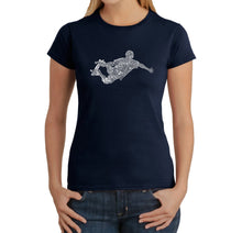 Load image into Gallery viewer, POPULAR SKATING MOVES &amp; TRICKS - Women&#39;s Word Art T-Shirt