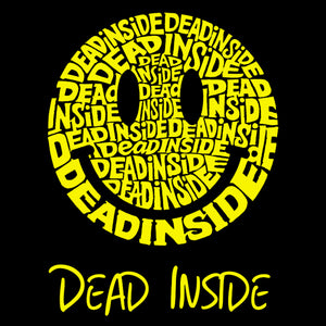 Dead Inside Smile - Men's Word Art Long Sleeve T-Shirt