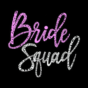 Women's Premium Word Art Flowy Tank Top - Bride Squad