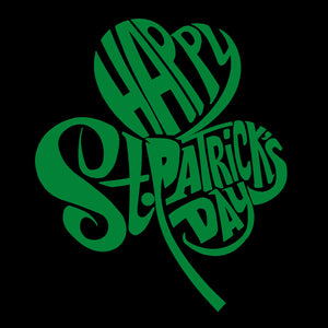 St. Patrick'S Day Shamrock - Boy's Word Art Crewneck Sweatshirt