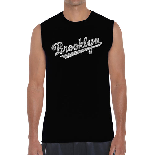 Brooklyn Neighborhoods  - Men's Word Art Sleeveless T-Shirt