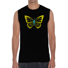 Load image into Gallery viewer, Butterfly  - Men&#39;s Word Art Sleeveless T-Shirt