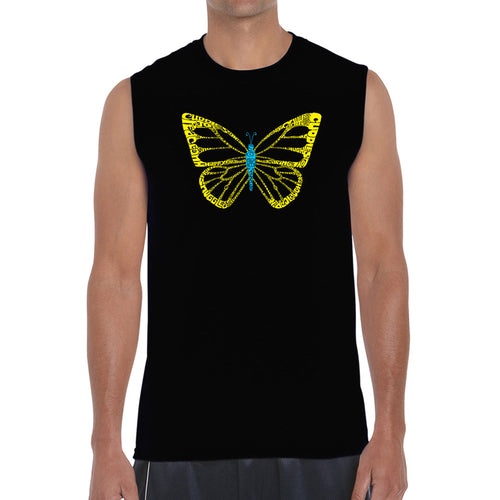 Butterfly  - Men's Word Art Sleeveless T-Shirt