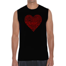 Load image into Gallery viewer, Love Yourself - Men&#39;s Word Art Sleeveless T-Shirt