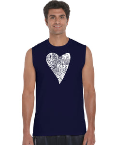 Lots of Love - Men's Word Art Sleeveless T-Shirt