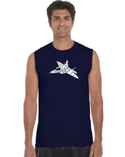 Load image into Gallery viewer, FIGHTER JET NEED FOR SPEED - Men&#39;s Word Art Sleeveless T-Shirt