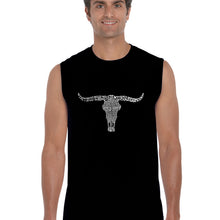 Load image into Gallery viewer, Names of Legendary Outlaws -  Men&#39;s Word Art Sleeveless T-Shirt