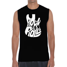Load image into Gallery viewer, Rock And Roll Guitar - Men&#39;s Word Art Sleeveless T-Shirt