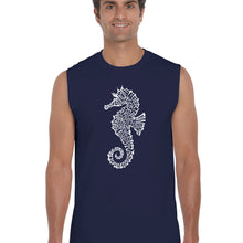 Load image into Gallery viewer, Types of Seahorse -  Men&#39;s Word Art Sleeveless T-Shirt