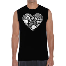 Load image into Gallery viewer, Sea Shells - Men&#39;s Word Art Sleeveless T-Shirt