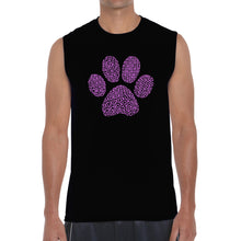 Load image into Gallery viewer, XOXO Dog Paw  - Men&#39;s Word Art Sleeveless T-Shirt