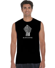 Load image into Gallery viewer, No Justice, No Peace - Men&#39;s Word Art Sleeveless T-Shirt