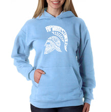 Load image into Gallery viewer, SPARTAN - Women&#39;s Word Art Hooded Sweatshirt