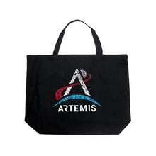 Load image into Gallery viewer, NASA Artemis Logo - Large Word Art Tote Bag