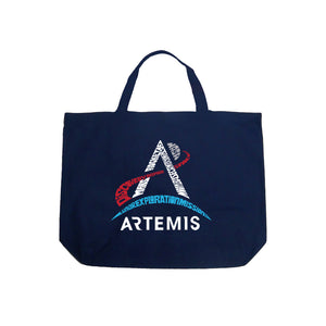 NASA Artemis Logo - Large Word Art Tote Bag