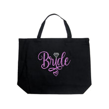 Load image into Gallery viewer, Large Word Art Tote Bag - Bride