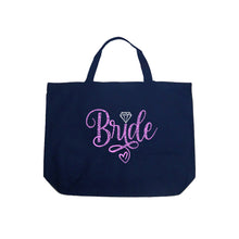 Load image into Gallery viewer, Large Word Art Tote Bag - Bride