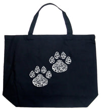 Load image into Gallery viewer, Cat Mom - Large Word Art Tote Bag