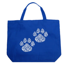 Load image into Gallery viewer, Cat Mom - Large Word Art Tote Bag