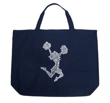Load image into Gallery viewer, Cheer - Large Word Art Tote Bag