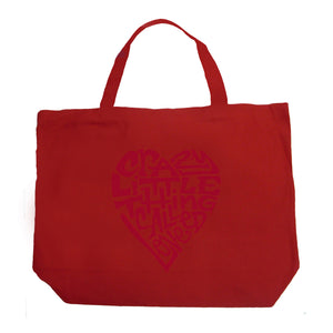 Crazy Little Thing Called Love - Large Word Art Tote Bag