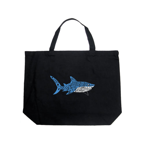 Daddy Shark - Large Word Art Tote Bag