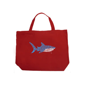 Daddy Shark - Large Word Art Tote Bag