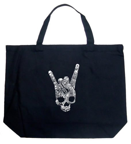 Heavy Metal Genres - Large Word Art Tote Bag
