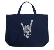 Load image into Gallery viewer, Heavy Metal Genres - Large Word Art Tote Bag