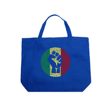 Load image into Gallery viewer, Get Up Stand Up  - Large Word Art Tote Bag