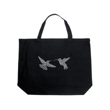 Load image into Gallery viewer, Hummingbirds - Large Word Art Tote Bag