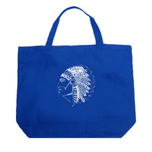 Load image into Gallery viewer, POPULAR NATIVE AMERICAN INDIAN TRIBES - Large Word Art Tote Bag