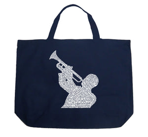 ALL TIME JAZZ SONGS - Large Word Art Tote Bag