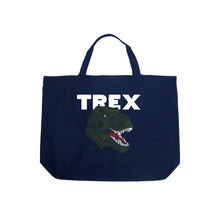 Load image into Gallery viewer, T-Rex Head  - Large Word Art Tote Bag