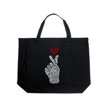 Load image into Gallery viewer, K-Pop  - Large Word Art Tote Bag