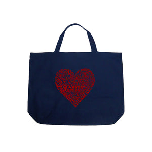 Love Yourself - Large Word Art Tote Bag