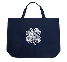 Load image into Gallery viewer, Feeling Lucky - Large Word Art Tote Bag