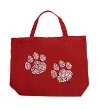 Load image into Gallery viewer, Meow Cat Prints - Large Word Art Tote Bag
