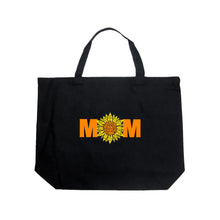 Load image into Gallery viewer, Mom Sunflower  - Large Word Art Tote Bag