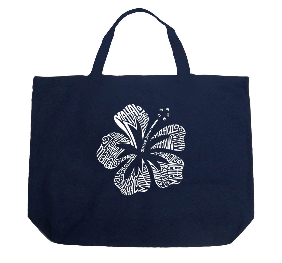 Mahalo - Large Word Art Tote Bag – LA Pop Art