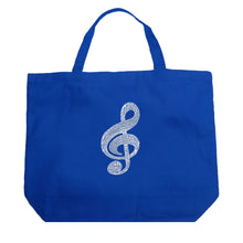 Load image into Gallery viewer, Music Note - Large Word Art Tote Bag