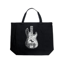 Load image into Gallery viewer, Bass Guitar  - Large Word Art Tote Bag