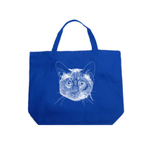 Load image into Gallery viewer, Siamese Cat  - Large Word Art Tote Bag