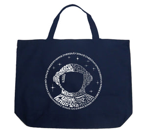 I Need My Space Astronaut - Large Word Art Tote Bag