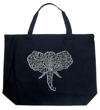 Load image into Gallery viewer, Tusks - Large Word Art Tote Bag